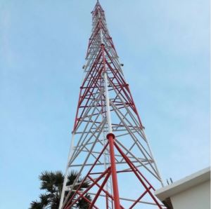 Torre de acero inalámbrica de telecomunicaciones