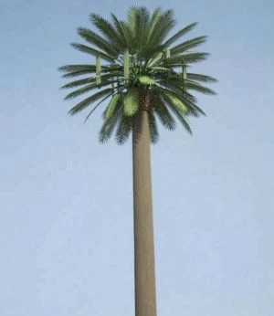 Torre del teléfono celular disfrazada de palmera