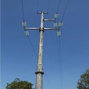 Torre monopolo de acero de telecomunicaciones