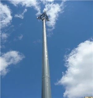 Poste de mástil de telecomunicaciones de torre de antena de teléfonos galvanizado en caliente