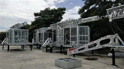 Estación base telescópica Cell On Wheels