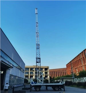 Torre de remolque telescópica portátil de vaca