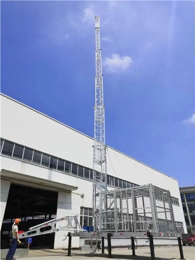 Torre de comunicación de despliegue rápido de COW