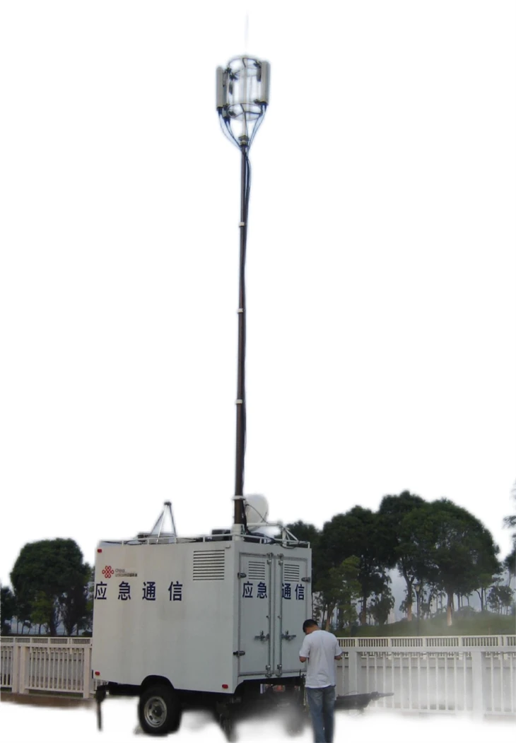 Mástil montado en remolque